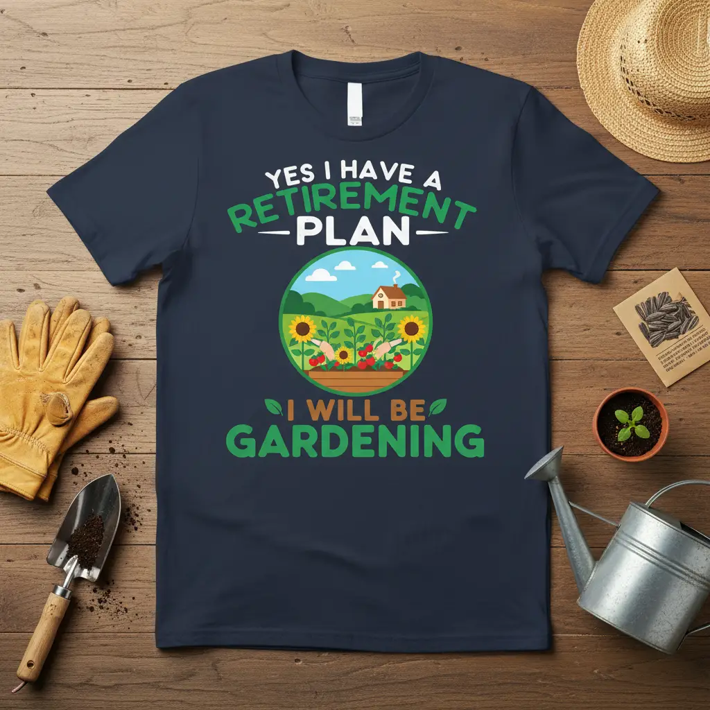 Yes I Have a Retirement Plan I Will Be Gardening T-Shirt
