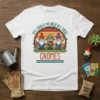 Yes I Really Do Need All These Gnomes text with three garden gnomes, shovels, and mushrooms on a t-shirt