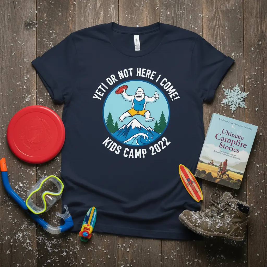 Yeti or Not Here I Come! Kids Camp 2022 T-Shirt
