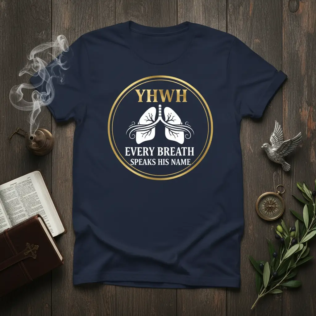 Yhwh Every Breath Speaks His Name Christian T-Shirt