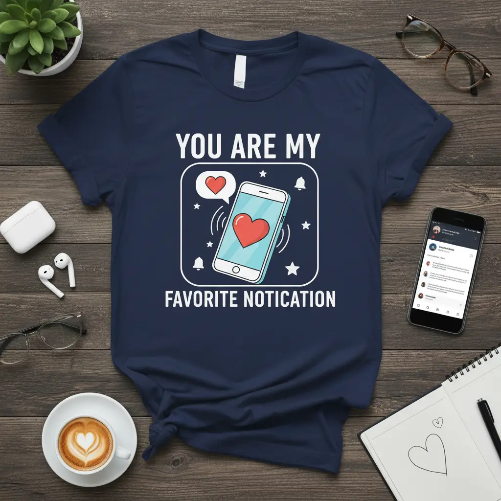 You Are My Favorite Notication Valentine’s T-Shirt