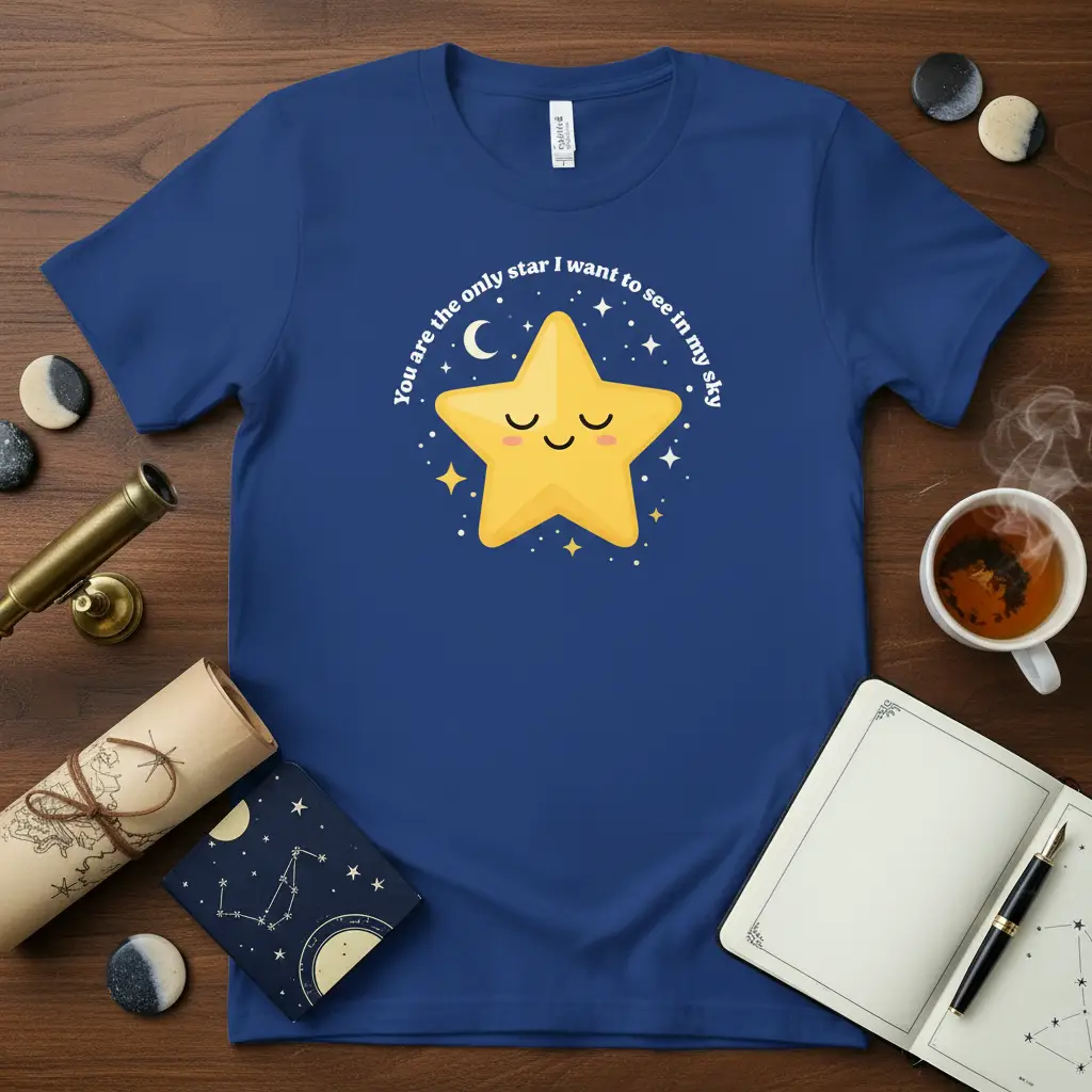You Are the Only Star T-Shirt Romantic Celestial Gift