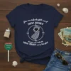 Navy blue t-shirt with white text: "You can take the girl out of NEW JERSEY but you can't take the