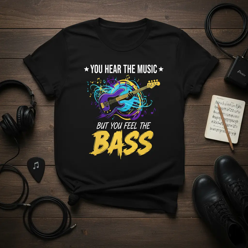 You Hear the Music but You Feel the Bass T-Shirt