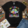 Retro You Know It Now Show It t-shirt with a colorful brain graphic holding a paintbrush and a star wand