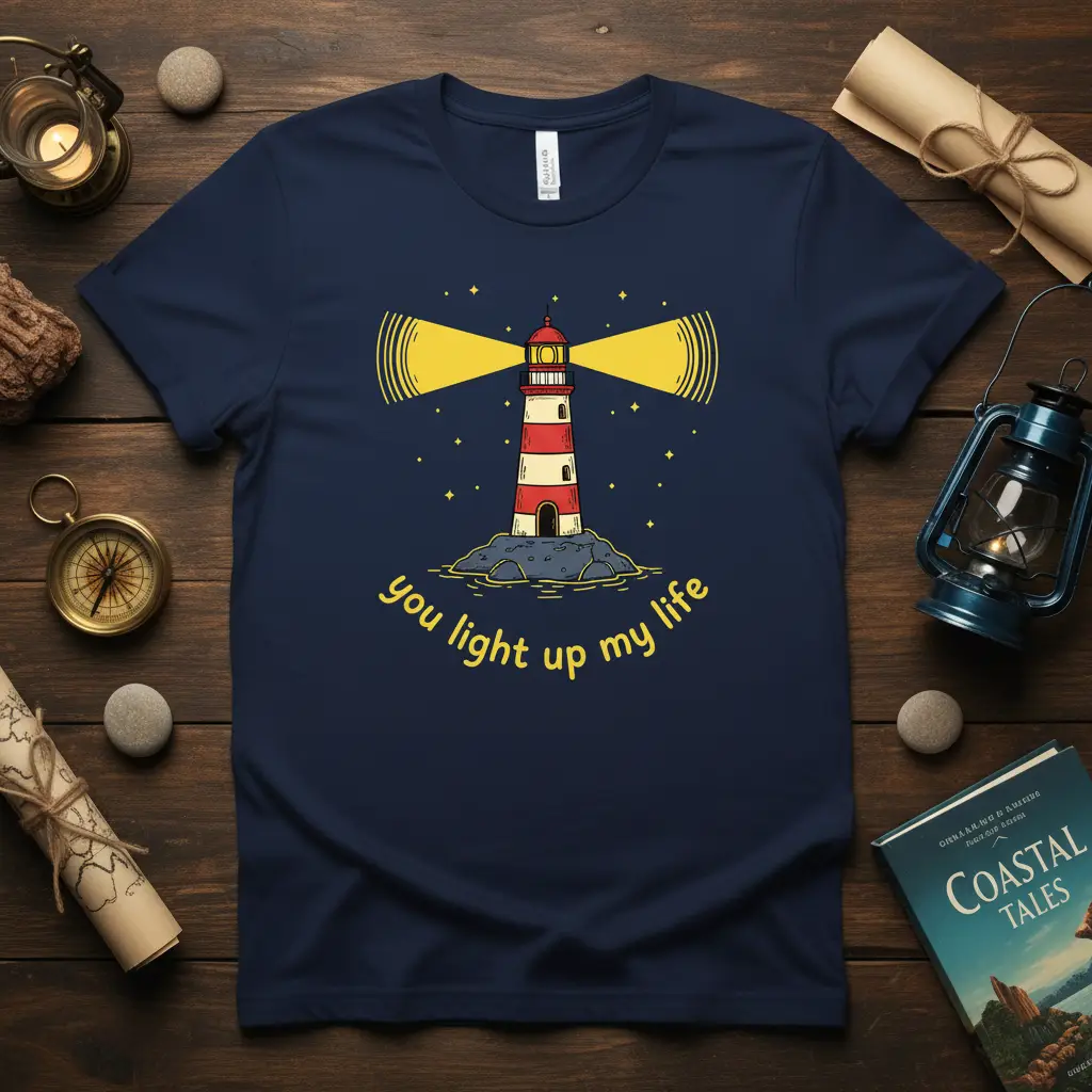 You Light Up My Life Lighthouse T-Shirt Romantic Gift