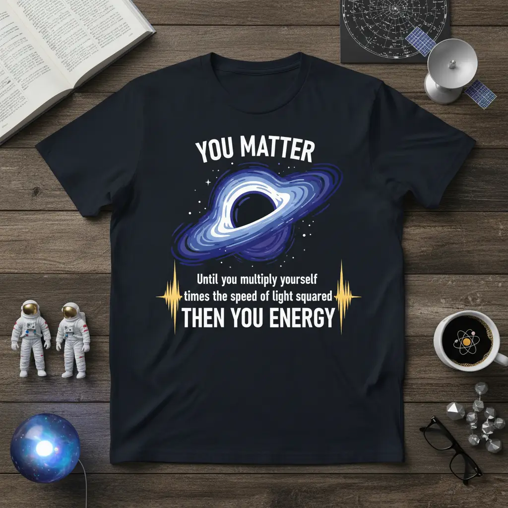 You Matter Until You Multiply Yourself T-Shirt Physics Humor