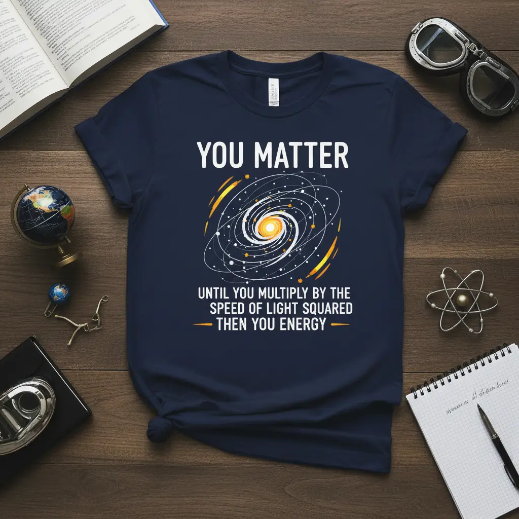 You Matter Until You Multiply by Light Speed T-Shirt
