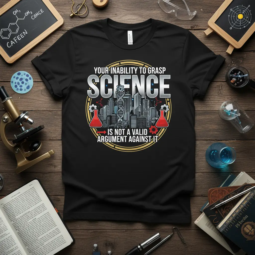 Your Inability to Grasp Science T-Shirt Funny Science Quote Gift