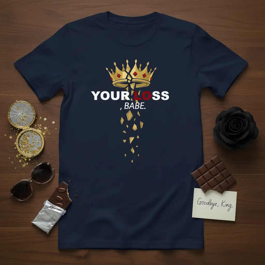 Your Loss, Babe. Breakup Quote T-Shirt Funny Sassy Gift