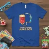 Your Personal Juice Box T-Shirt featuring a kawaii IV bag with a straw, bold yellow text below
