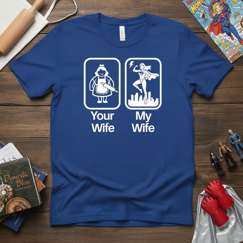 Your Wife My Wife Superhero T-Shirt Funny Gift Idea