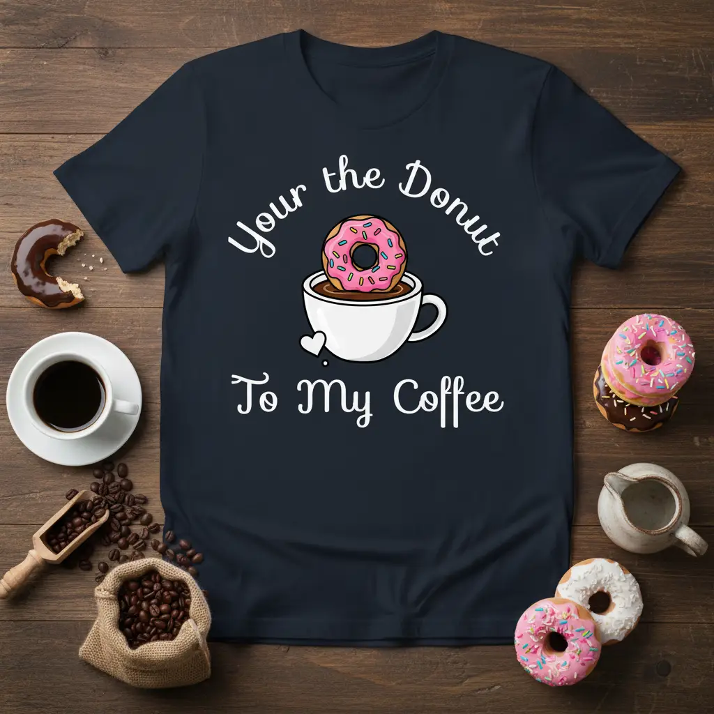 Your the Donut to My Coffee T-Shirt Sweet Treat Gift
