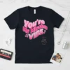 You're My Missing VIBE text design with musical notes on a black t-shirt, suitable for couples