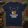 Zimbabwe Eish! t-shirt design with the national bird of Zimbabwe and flag emblem