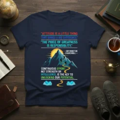 "attitude Is a Little Thing That Cool T-Shirt