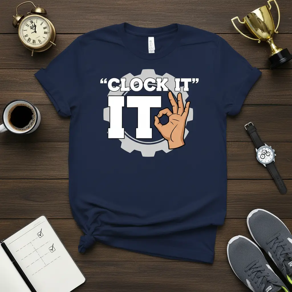 “clock It” It T-Shirt Funny Work Humor Gift