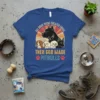 T-shirt with "All Dogs Were Created Equal Then God Made Pitbulls" text and dog graphics