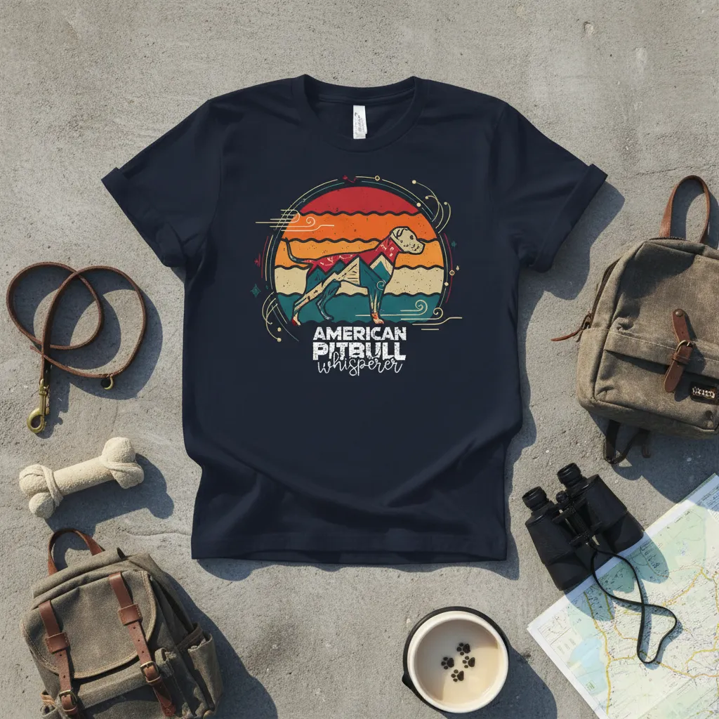 American Pitbull Whisperer T-Shirt Dog Lover Gift