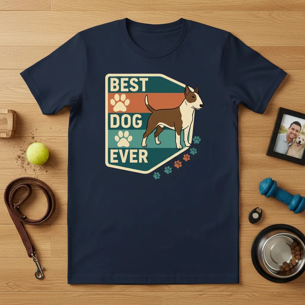 Best Dog Ever Bull Terrier T-Shirt Dog Lover Gift
