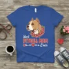 Best Pitbull Mom Ever t-shirt design featuring a pitbull head surrounded by pink flowers and decorative hearts