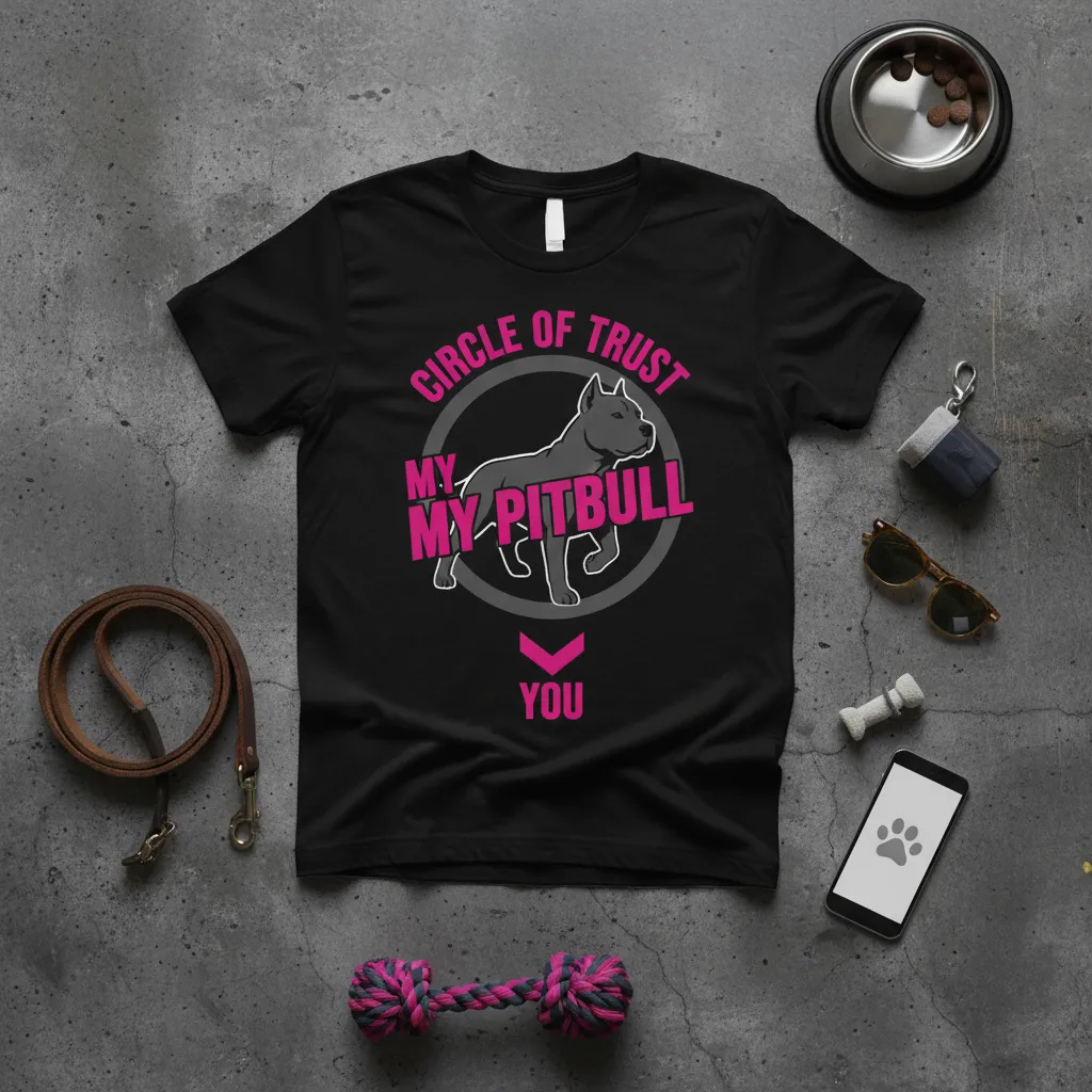 Circle of Trust My Pitbull You T-Shirt Dog Lover Gift