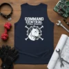 Command Central (Pitbull Operated) tank top with a pitbull head graphic and gear design
