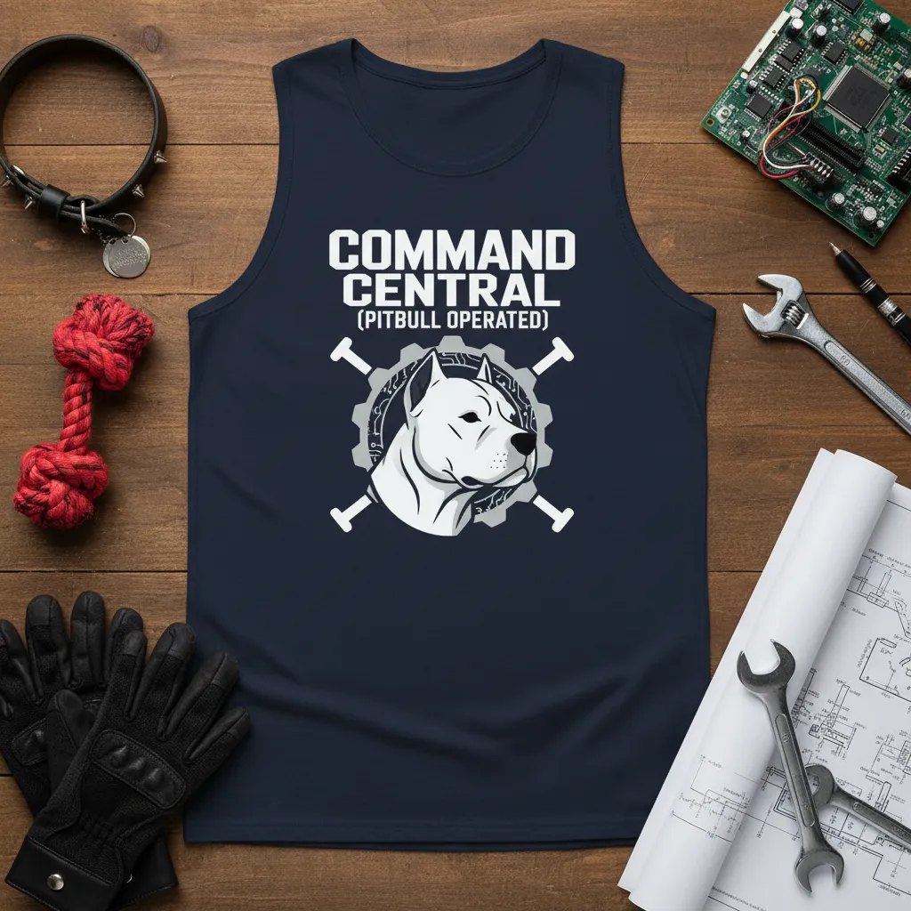 Command Central (pitbull Operated) Tank Top Gift Fun T-Shirt