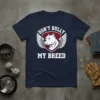Don't Bully My Breed T-Shirt featuring a pitbull head with wings, advocating for the breed