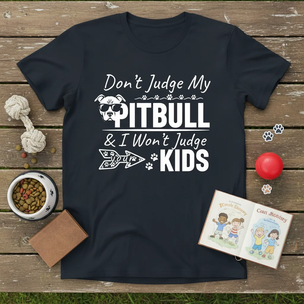 Don’t Judge My Pitbull & I Won’t Judge Your Kids T-Shirt