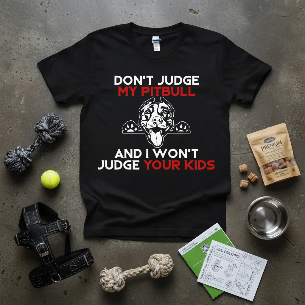 Don’t Judge My Pitbull and I Won’t Judge Your Kids T-Shirt