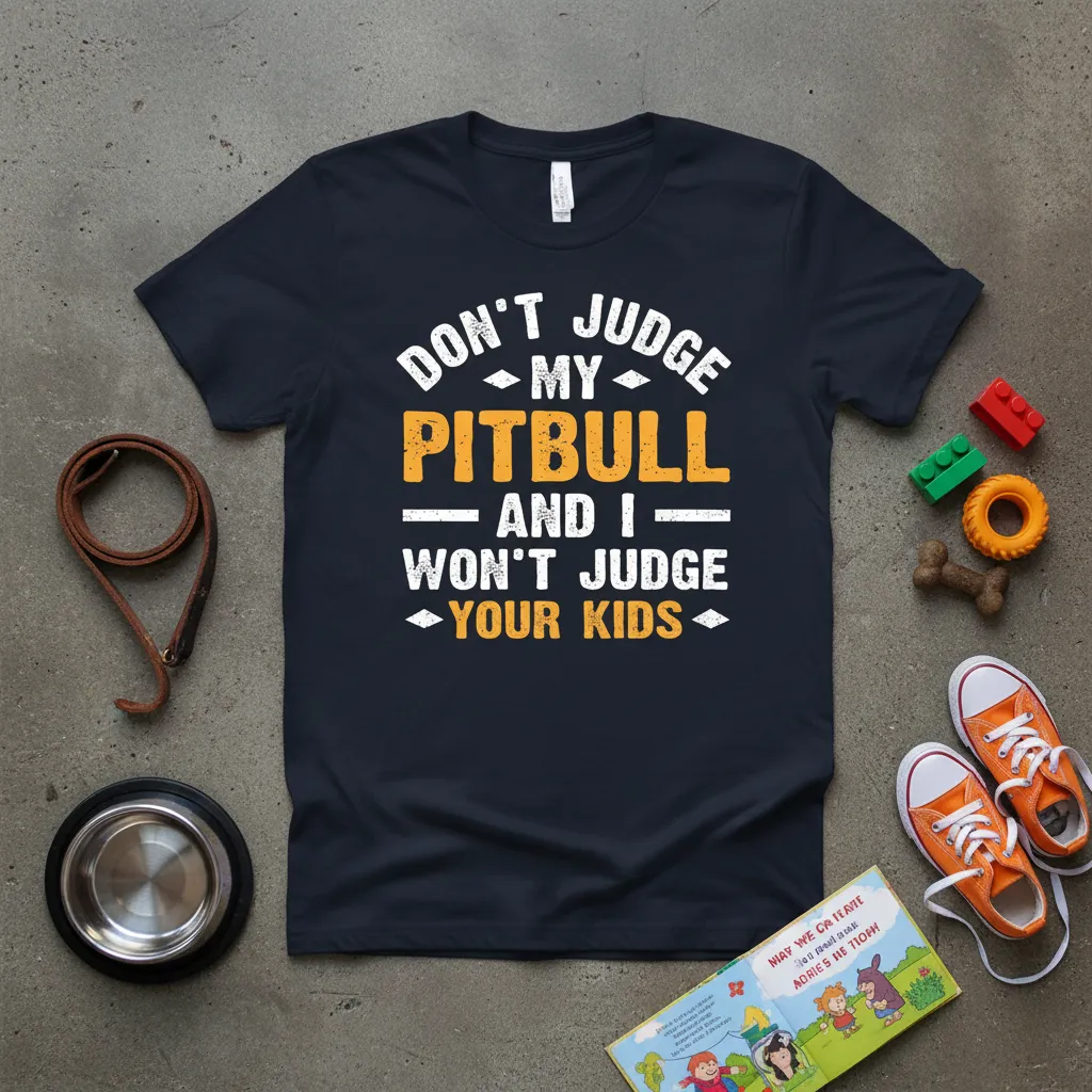 Don’t Judge My Pitbull and I Won’t Judge Your Kids T-Shirt
