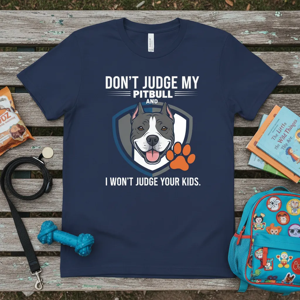 Don’t Judge My Pitbull and I Won’t Judge Your Kids T-Shirt