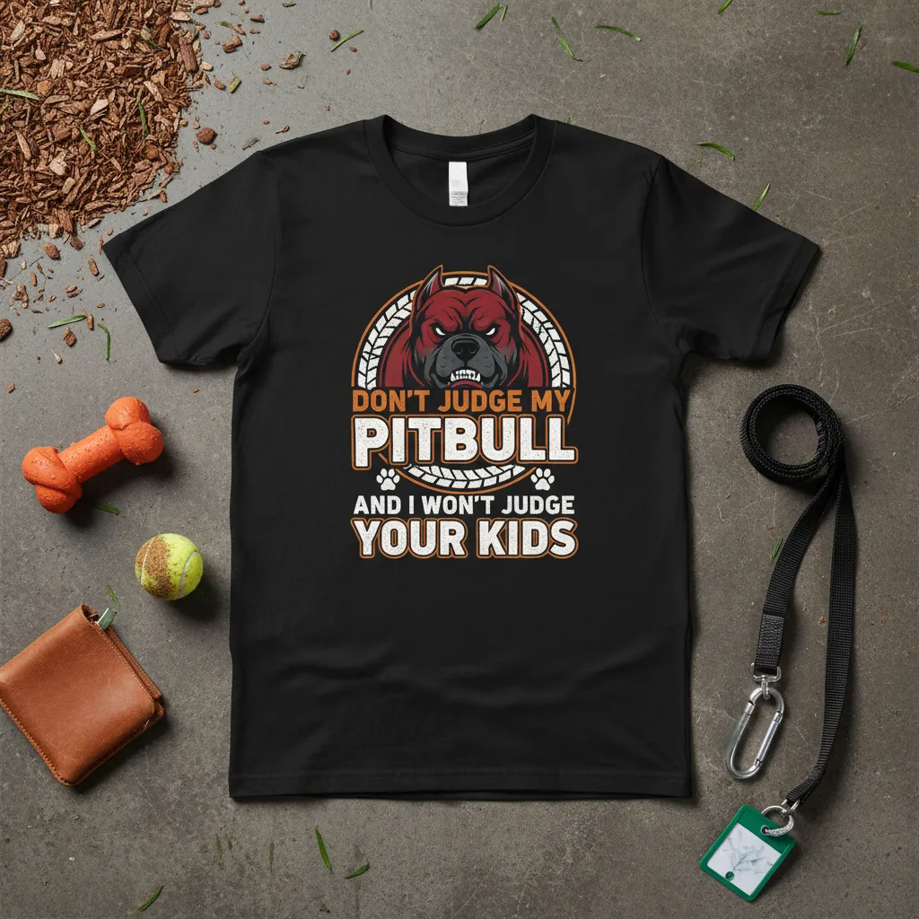 Don’t Judge My Pitbull and I Won’t Judge Your Kids T-Shirt