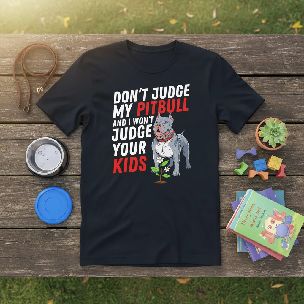 Don’t Judge My Pitbull and I Won’t Judge Your Kids T-Shirt