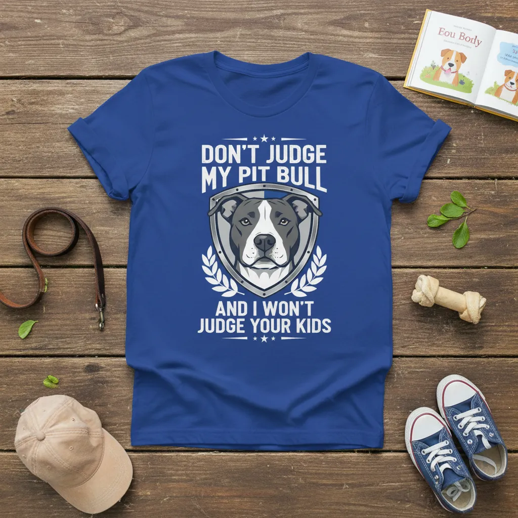 Don’t Judge My Pitbull and I Won’t Judge Your Kids T-Shirt