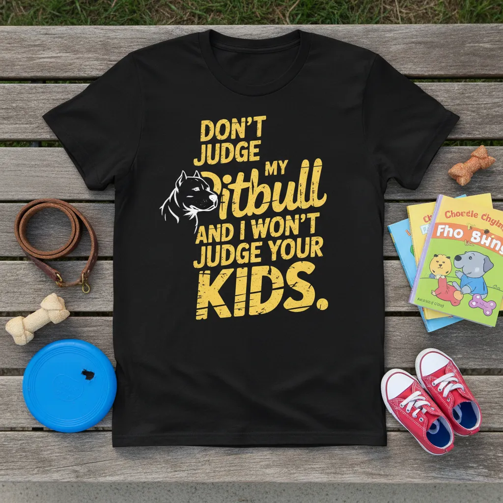 Don’t Judge My Pitbull and I Won’t Judge Your Kids T-Shirt