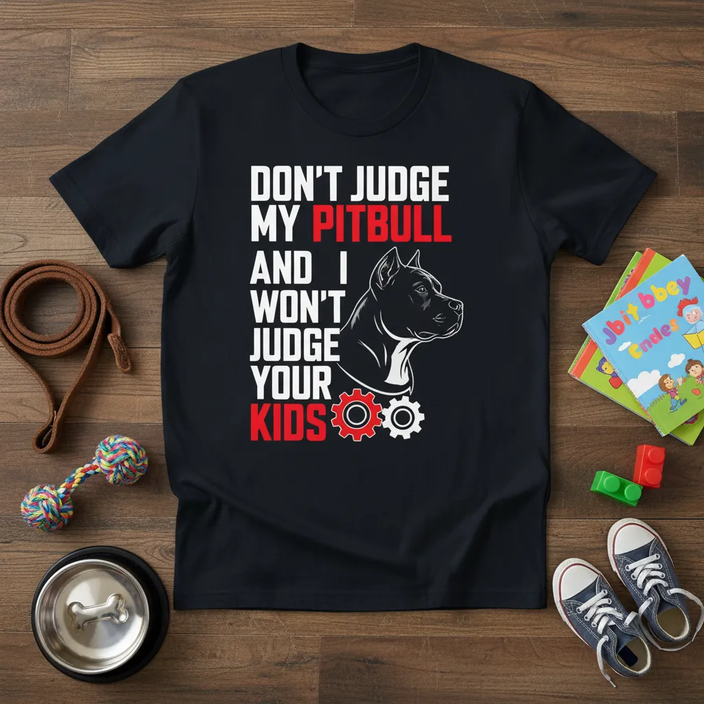 Don’t Judge My Pitbull and I Won’t Judge Your Kids Tee