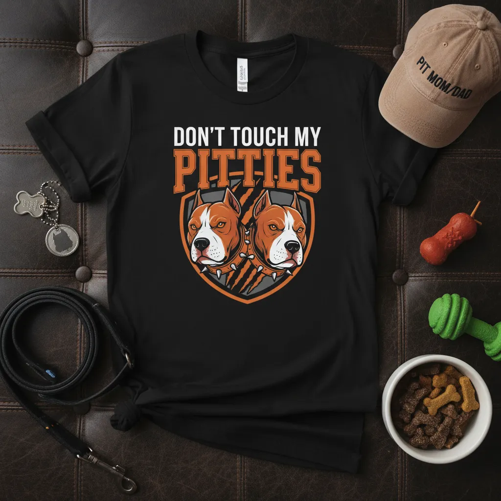 Don’t Touch My Pitties Pitbull Mom T-Shirt Gift