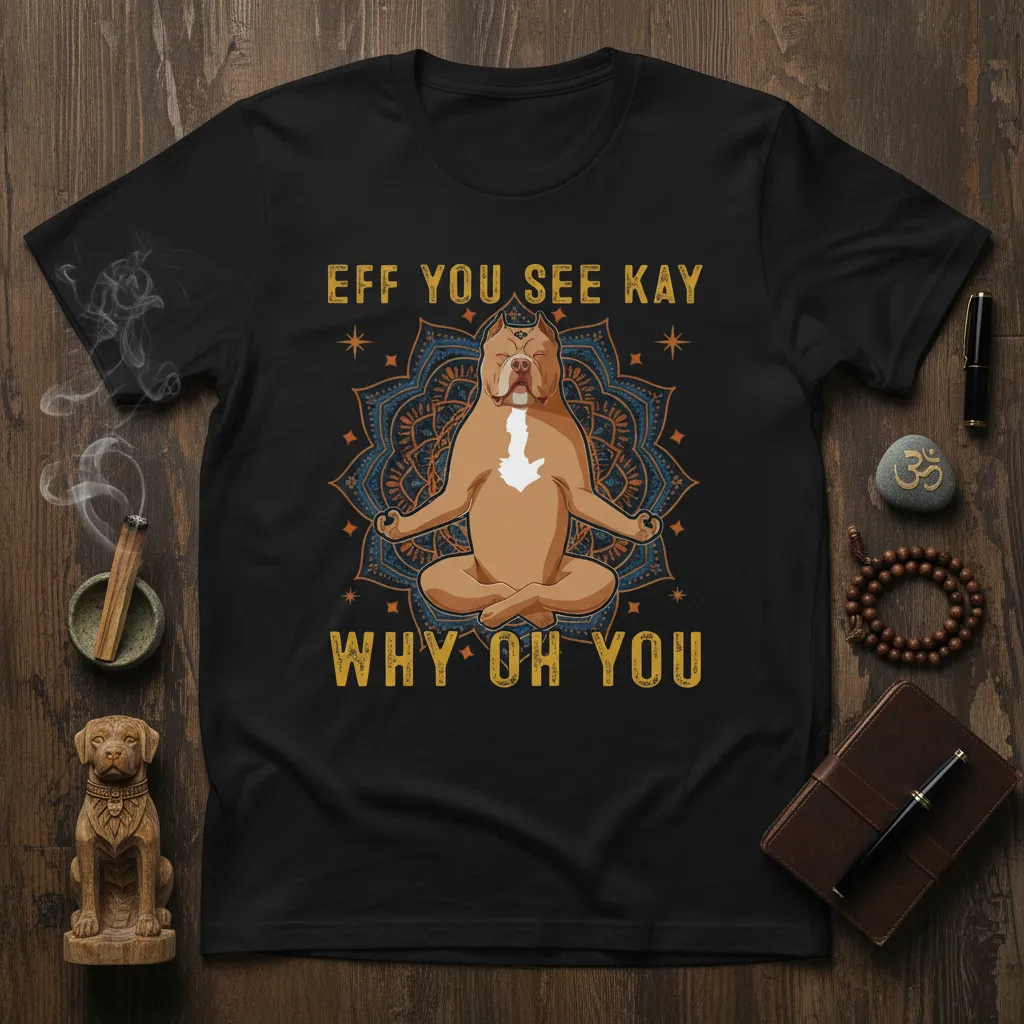 Eff You See Kay Why Oh You Pitbull Yoga Tee