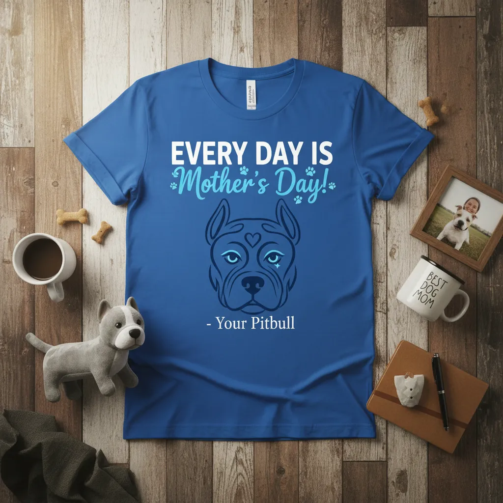 Every Day Is Mother’s Day Pitbull Mom T-Shirt