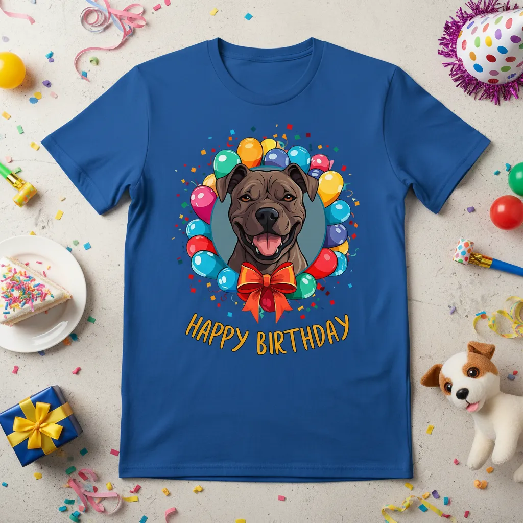 Happy Birthday Dog T-Shirt Fun Birthday Gift for Dog Lovers