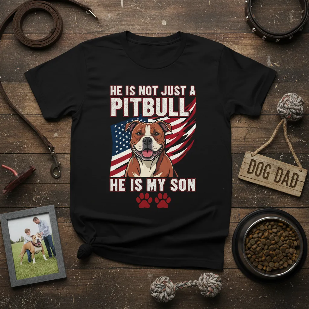 He Is Not Just a Pitbull He Is My Son T-Shirt
