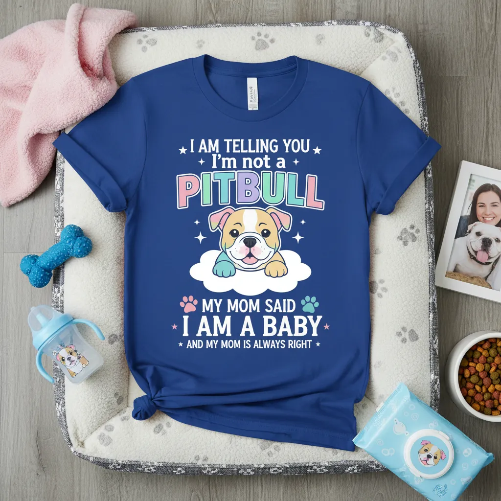 I Am Telling You I’m Not a Pitbull Mom Said Baby Tee