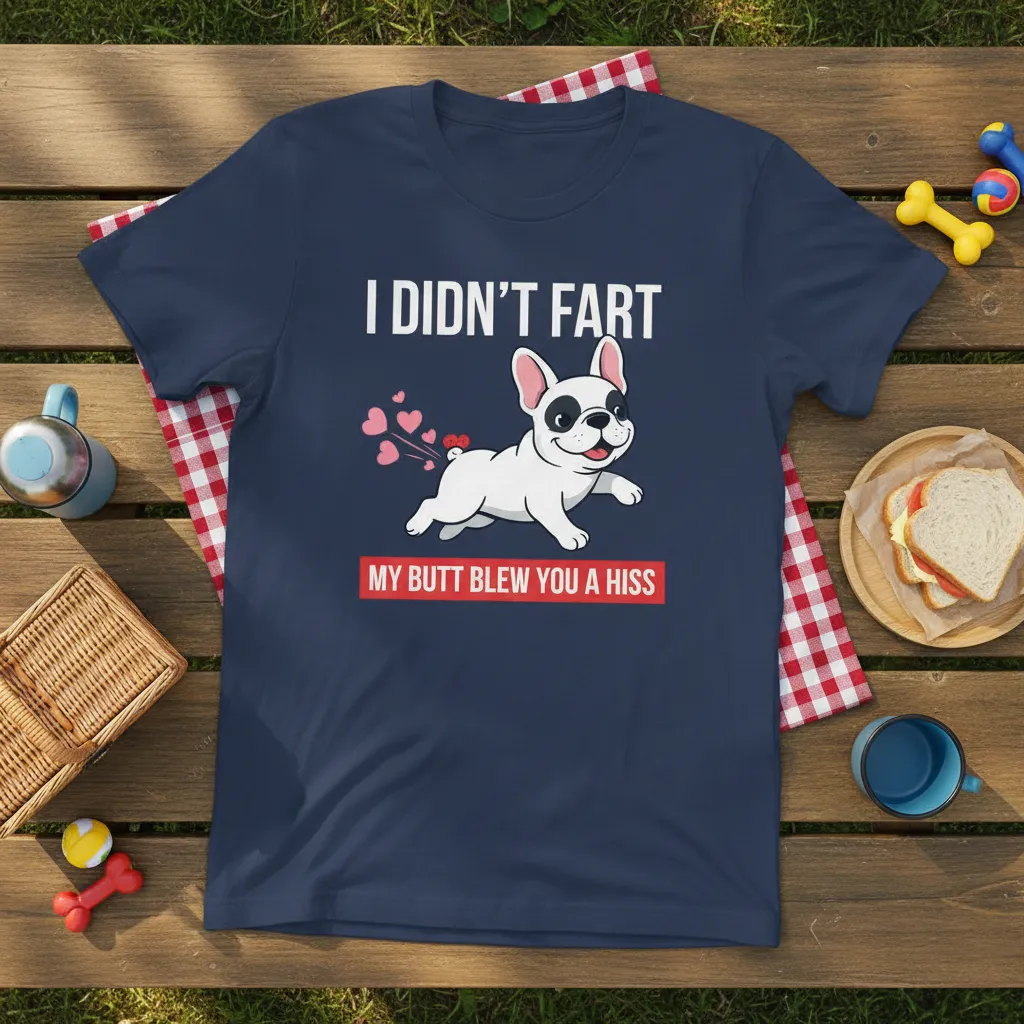 I Didn’t Fart My Butt Blew You a Hiss Frenchie T-Shirt