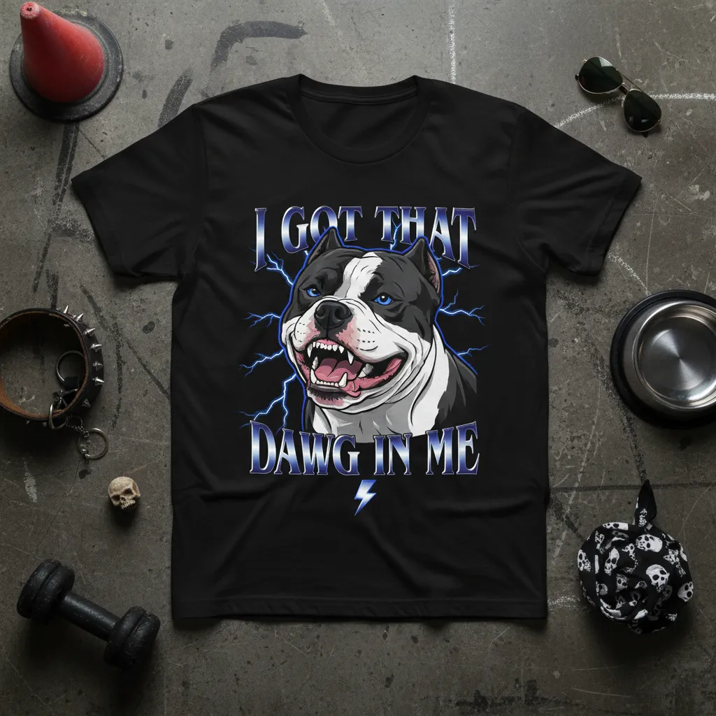 I Got That Dawg in Me Pitbull T-Shirt Funny Dog Lover Gift