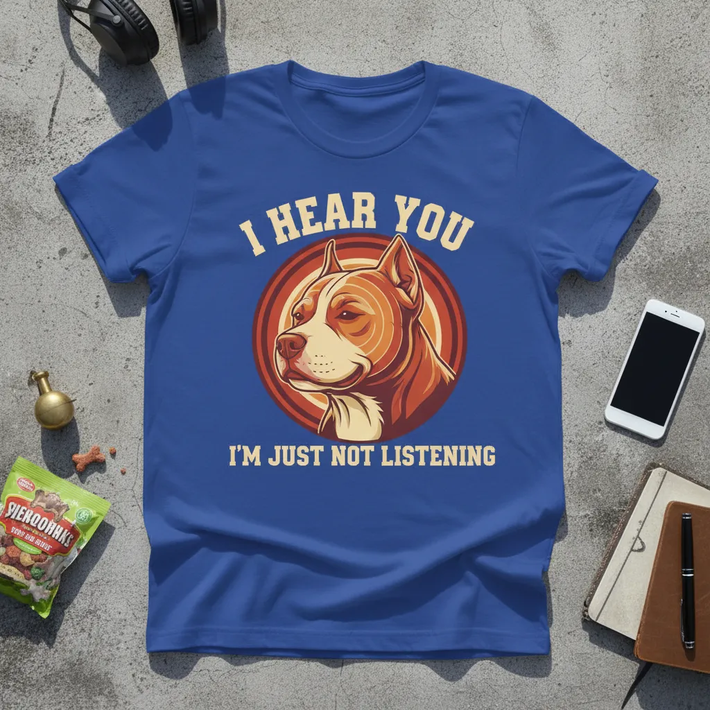I Hear You I’m Just Not Listening Pitbull T-Shirt