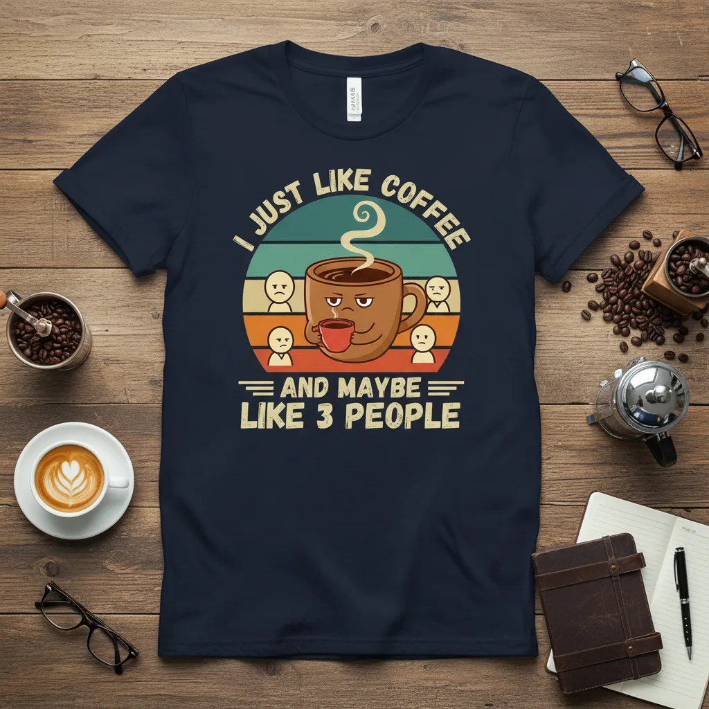 I Just Like Coffee and Maybe Like 3 People T-Shirt