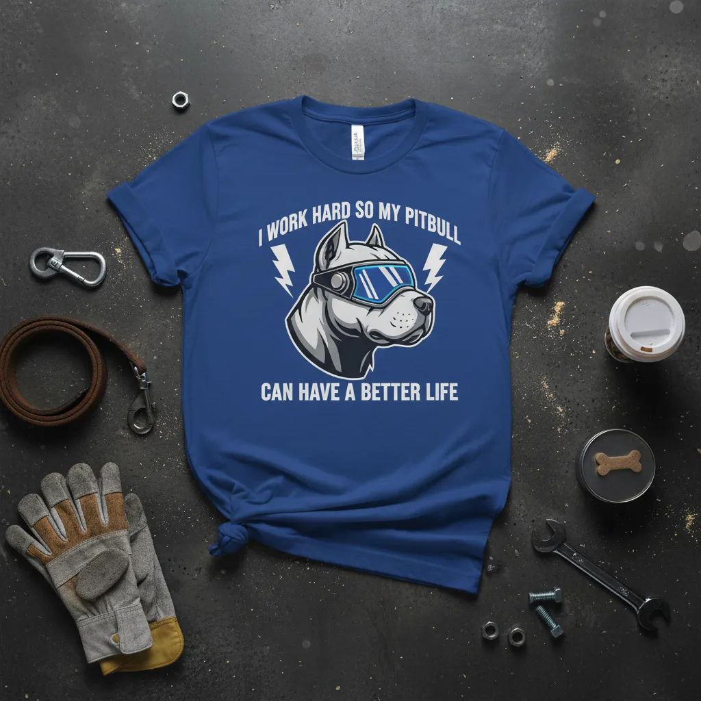 I Work Hard So My Pitbull Can Have a Better Life T-Shirt