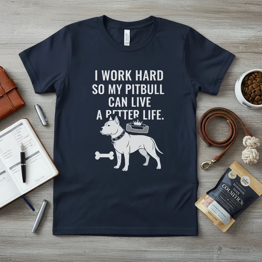 I Work Hard So My Pitbull Can Live a Better Life T-Shirt